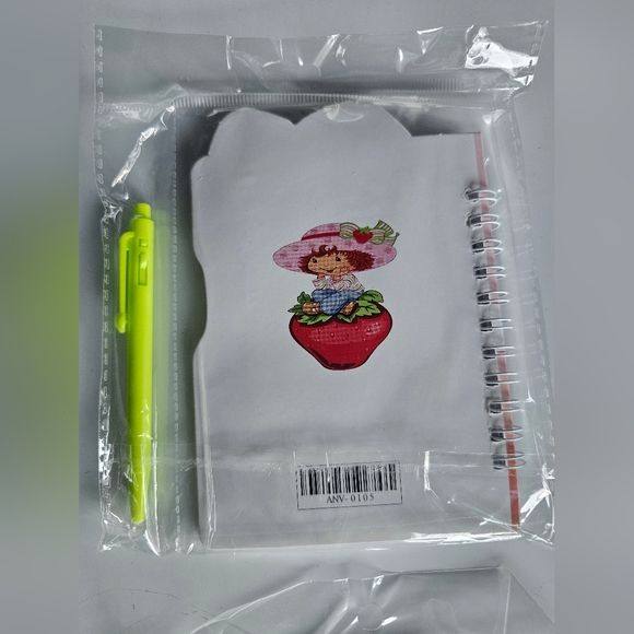 (Pick 1) Strawberry Shortcake Mini Notebook with Pen - Picture 7 of 11